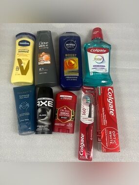 Men’s Mixed Lot Of Health & Personal Care Products All New (9 Pieces Lot )